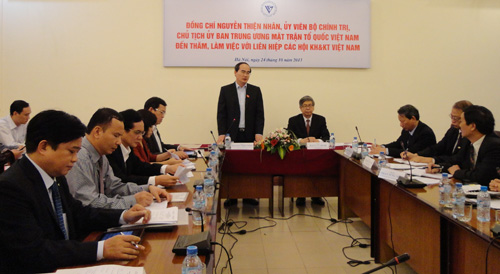 ຍົກສູງບົດບາດຂອງຖັນແຖວນັກປັນຍາຊົນດ້ານວິທະຍາສາດເຕັກໂນໂລຊີ ຫວຽດນາມ